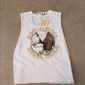 Vintage Havana Rock and Roll Stud Tank
